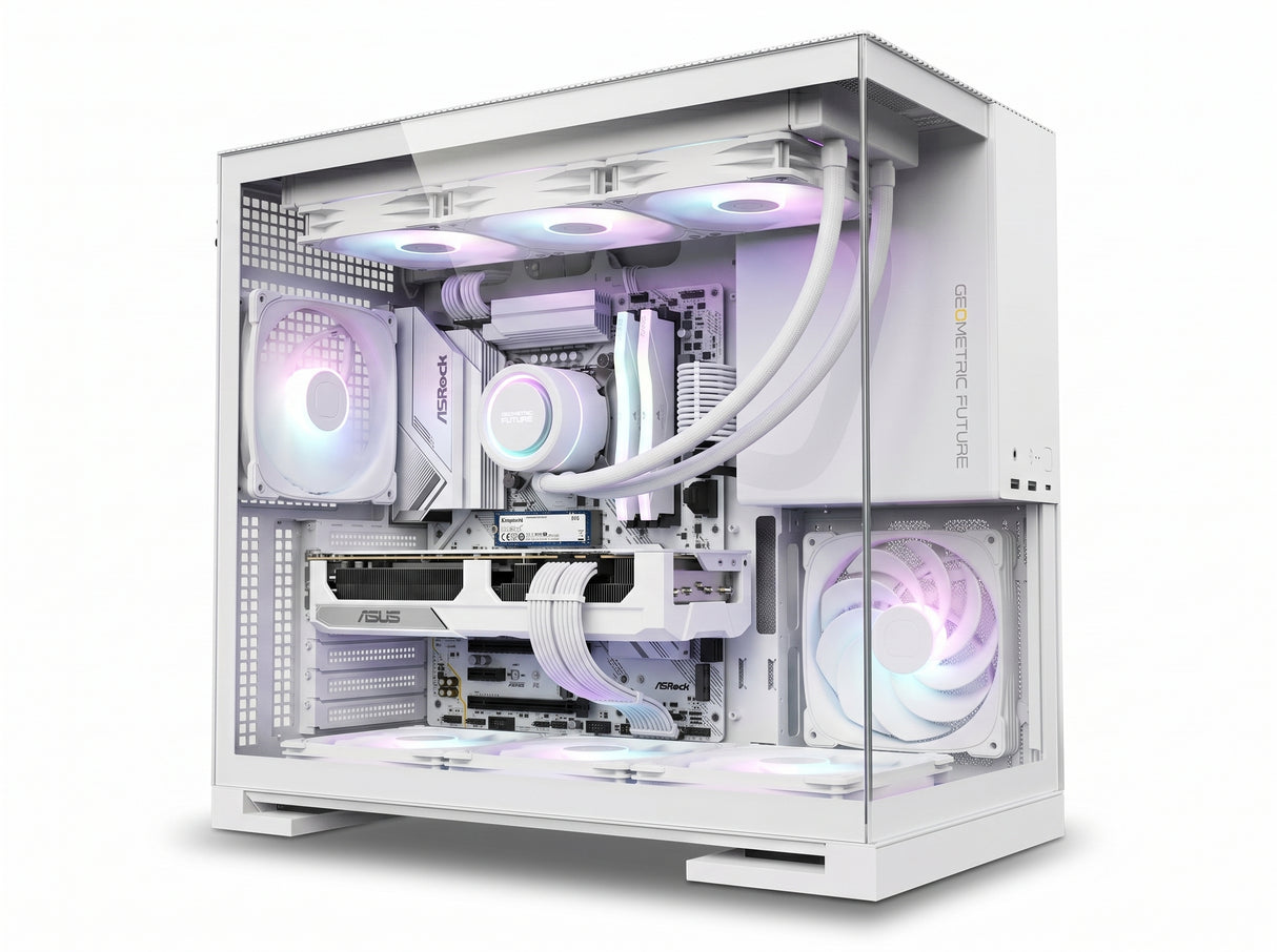 Custom Gaming PC Intel Core Ultra 7 265K, Asus RX 9060 XT 16GB, 16GB DDR5, 1TB NVMe, Windows 11 Pro