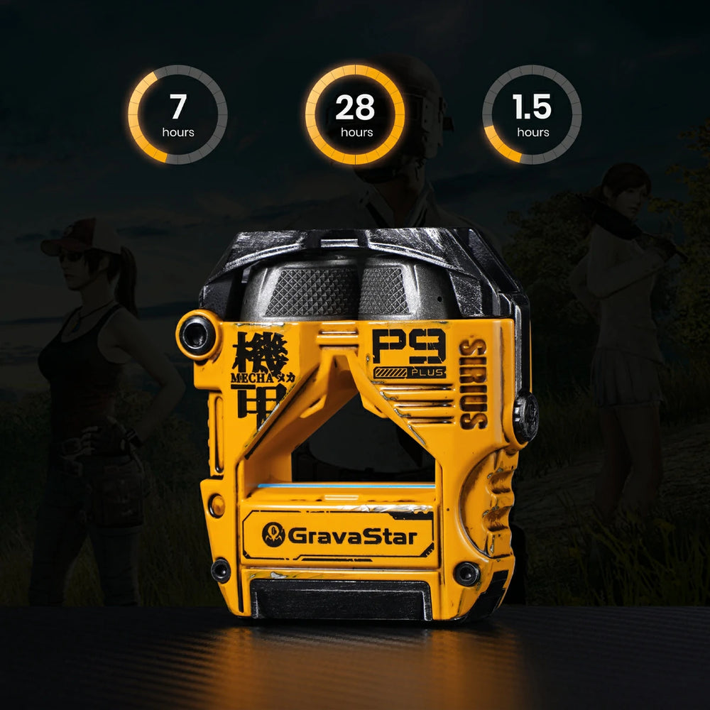 GravaStar Sirius P9 Plus ANC TWS Earbuds - War Damaged Yellow