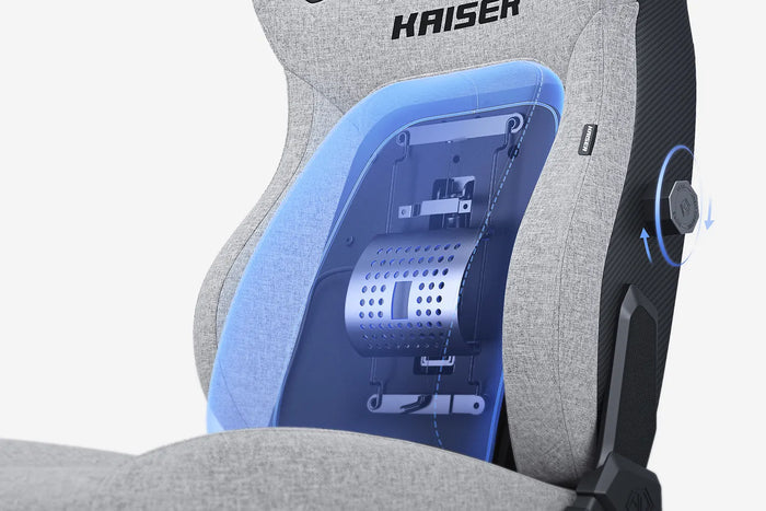 AndaSeat New Kaiser 4 Linen Fabric 6D Armrest Gaming Chair XL - Ash Gray
