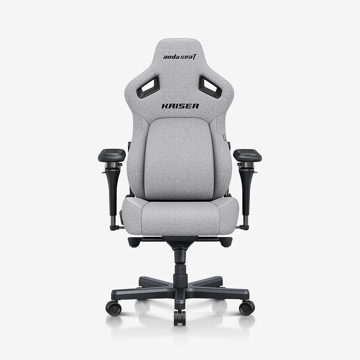 AndaSeat New Kaiser 4 Linen Fabric 6D Armrest Gaming Chair XL - Ash Gray