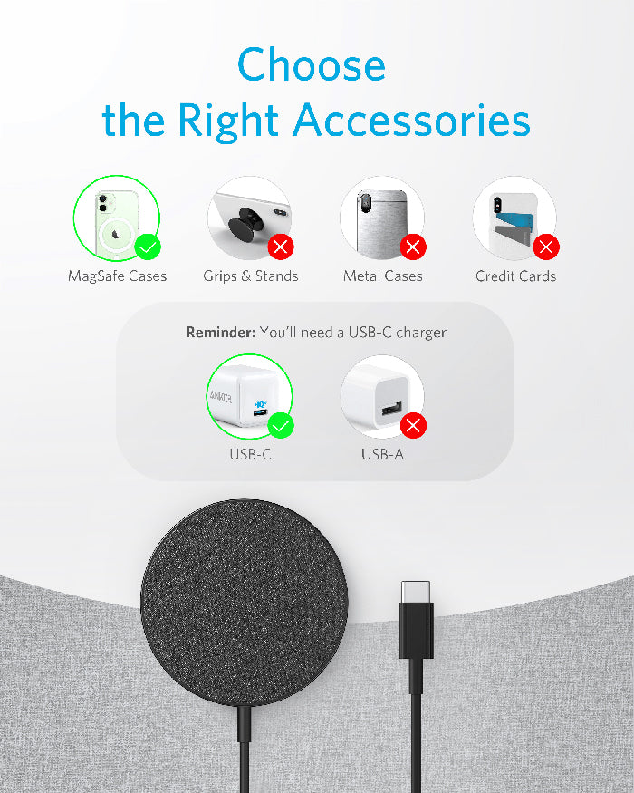 Anker PowerWave Select+ Magnetic Pad -Black A2566H11