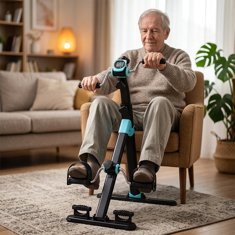 Black Bull Foldable Mini Exercise Bike for Home Office Indoor Use - UM10002