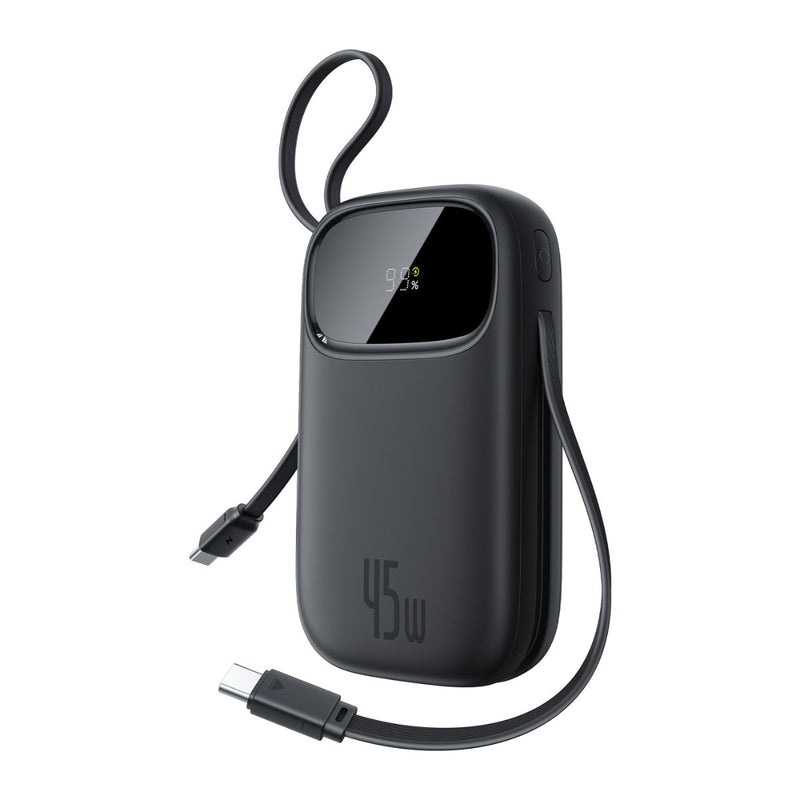 Baseus EnerFill FC21 Qpow3 Ultra Digital Display Power Bank with Detachable Cable 20000mAh 45W - Cosmic Black