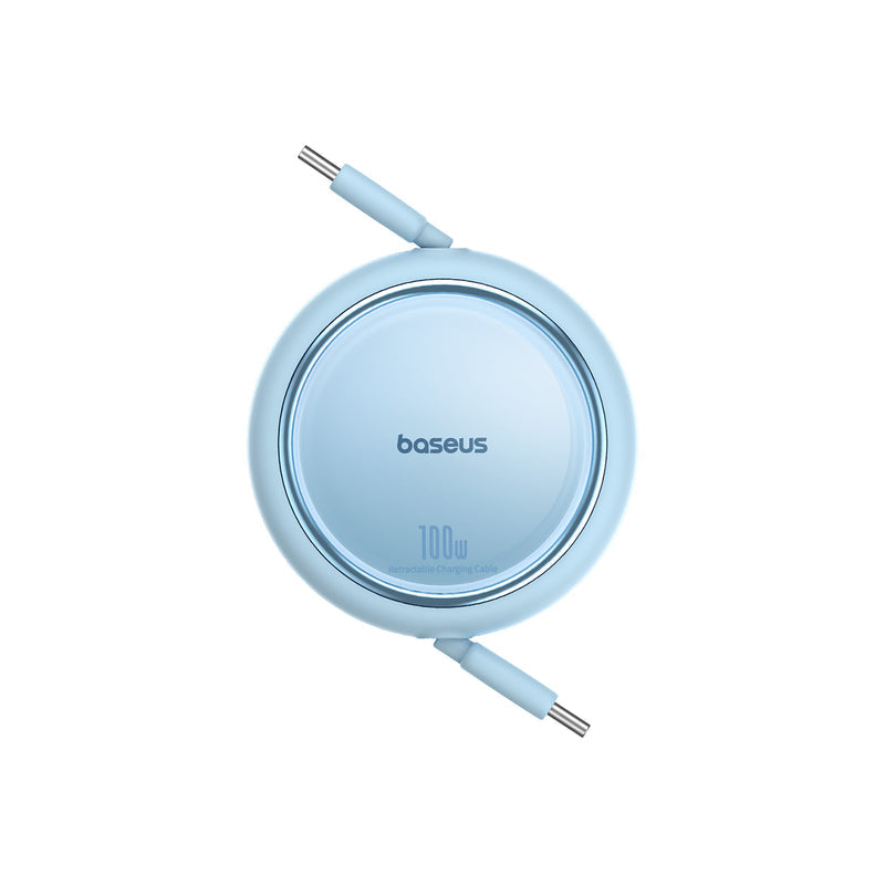 Baseus Free2Pull Mini Retractable Cable USB-C to USB-C 100W 1.5m - Galaxy Blue
