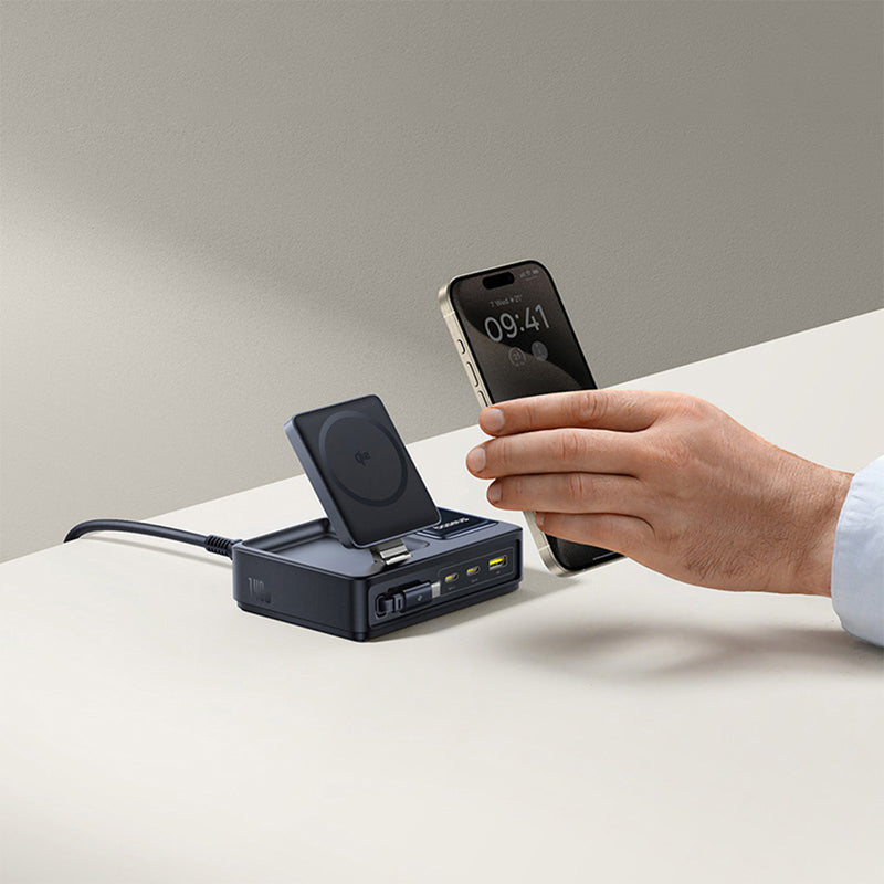 Baseus Nomos Qi2 5-in-1 Desktop Charger 140W - Cosmic Black