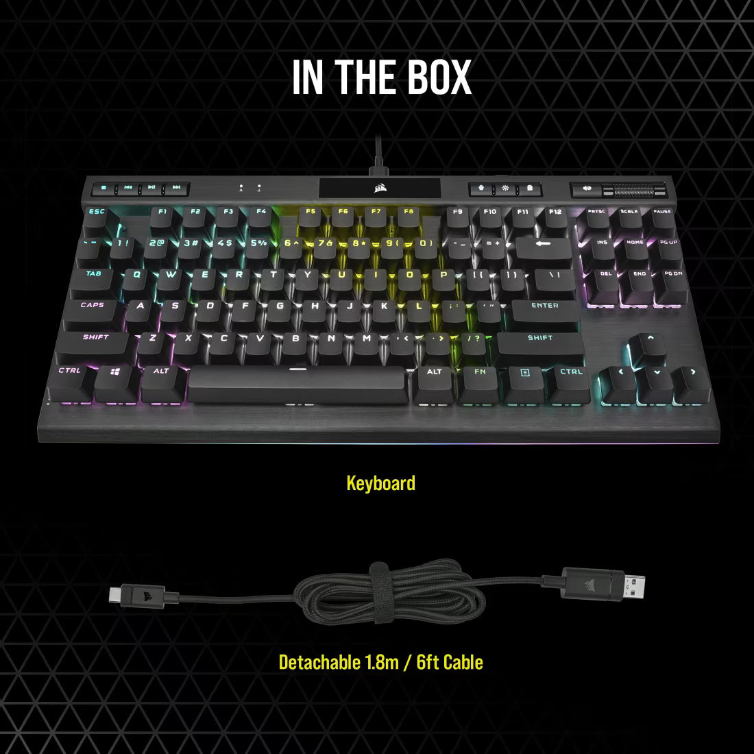 Corsair K70 RGB TKL CHAMPION SERIES Wired Gaming Keyboard