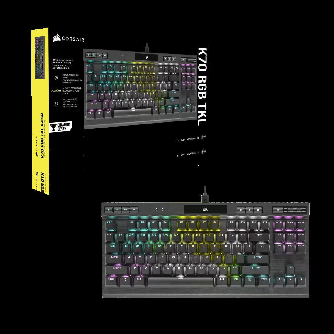 Corsair K70 RGB TKL CHAMPION SERIES Wired Gaming Keyboard