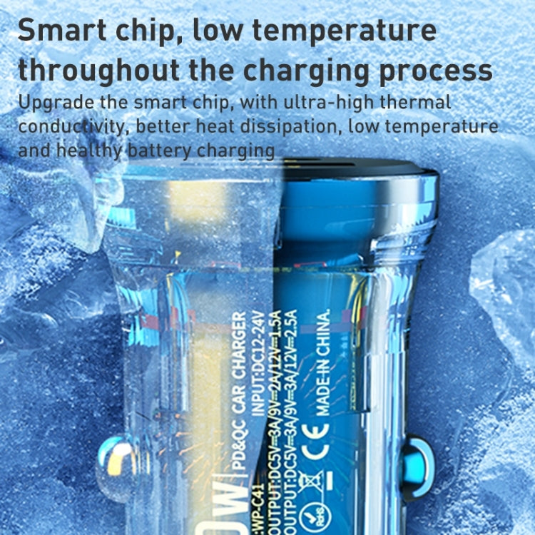 Wekome WP-C40 Vanguard Series 15W Dual USB Car Charger - Black