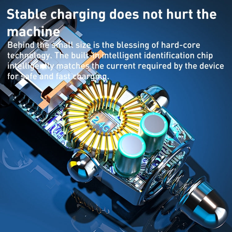 Wekome WP-C40 Vanguard Series 15W Dual USB Car Charger - Black