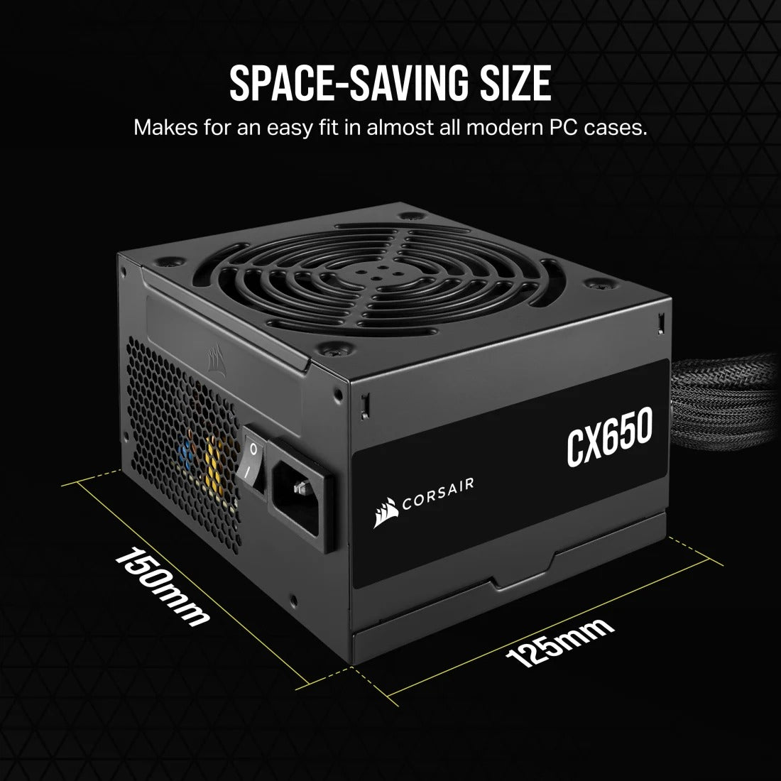 CORSAIR CX Series CX650 650 Watt 80 PLUS Bronze ATX Power Supply (UK)