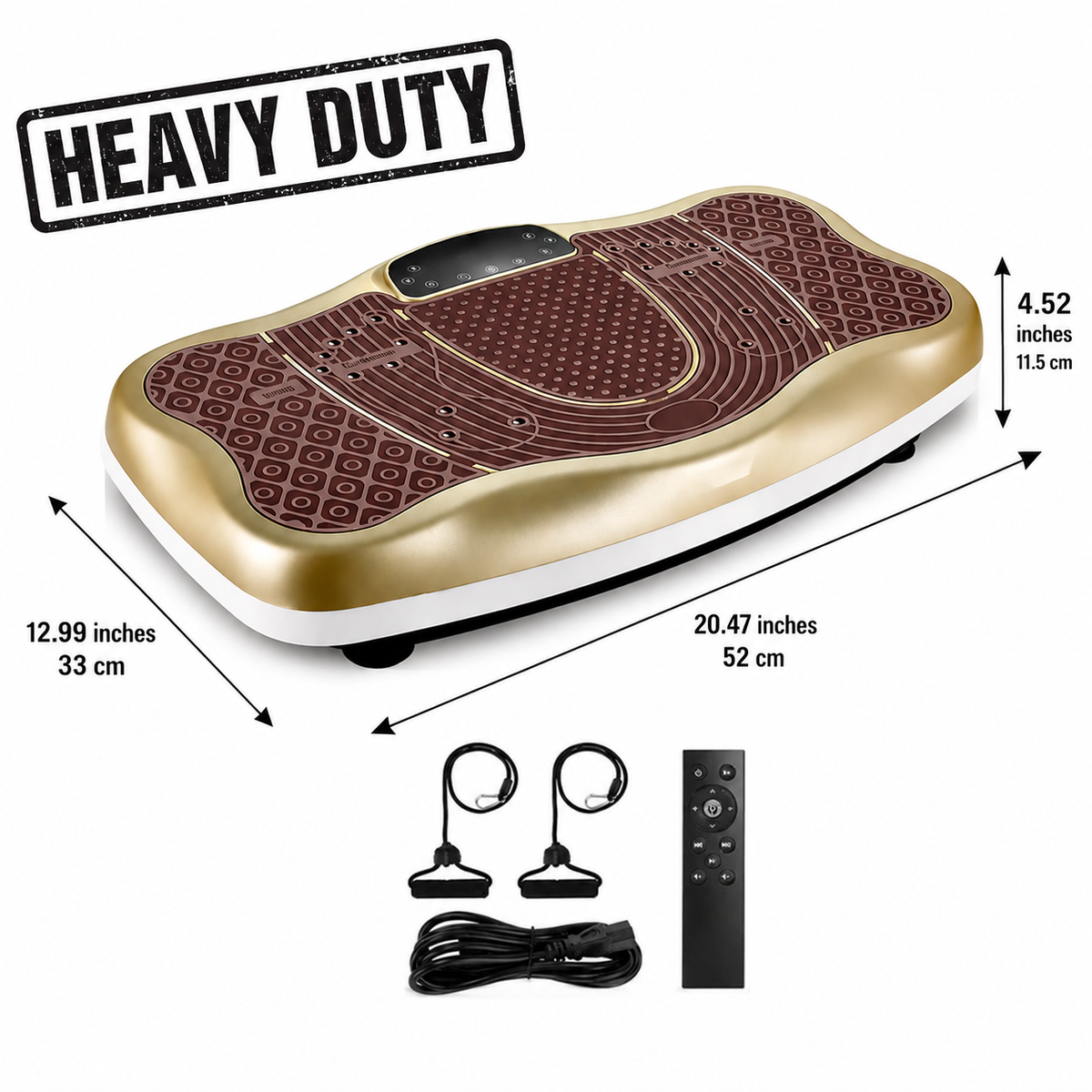 Black Bull Full Body Vibration Platform Crazy Fit Massage Exercise Machine, 150 kg Capacity - UMFM117