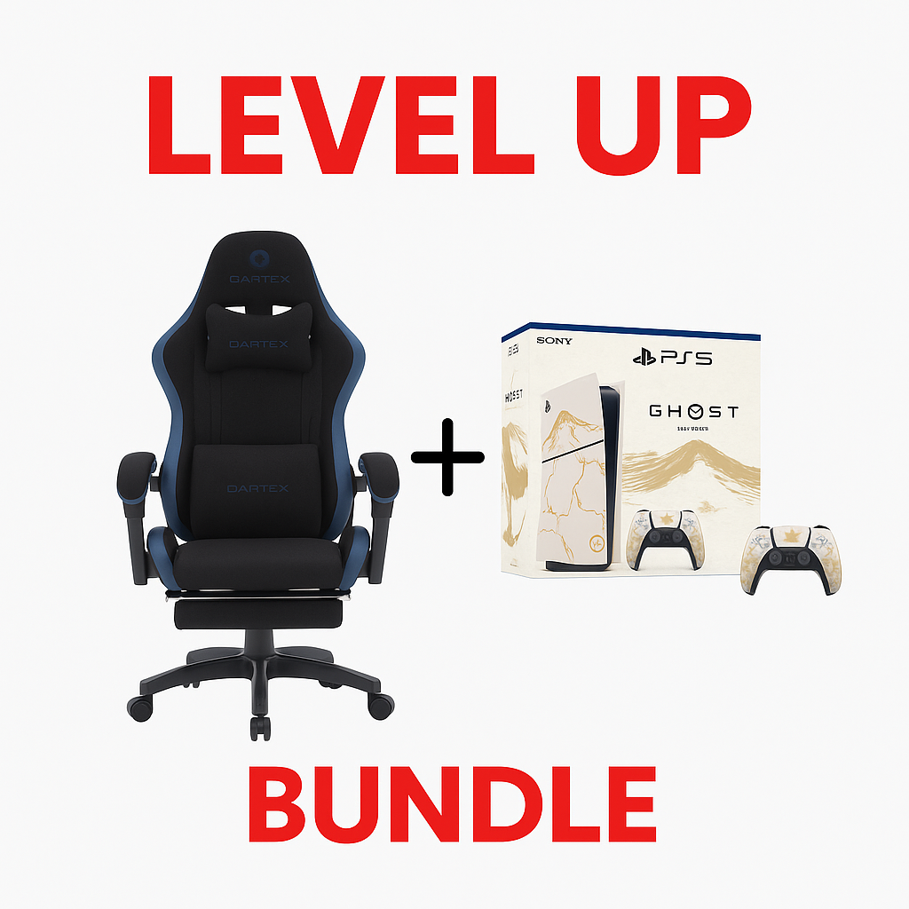 Oartex LD035 Gaming Chair (Black & Blue) + PS5 Slim Ghost of Yotei Limited Edition Bundle