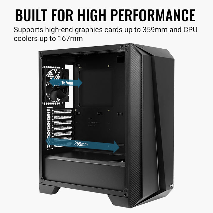 Aerocool Cylon Pro Case ,Intel Core i5-12400F 12th Gen Processor,16GB RAM , HHD 500GB,GeForce GTX 1650 , Windows 10 Pro (Last Piece)