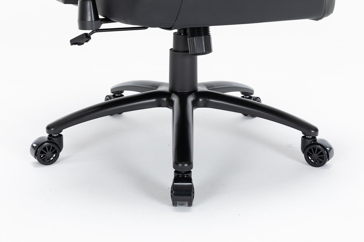 Gamax Ergonomic Adjustable Gaming Chair with Lumbar Support - Black ( Installation not included )