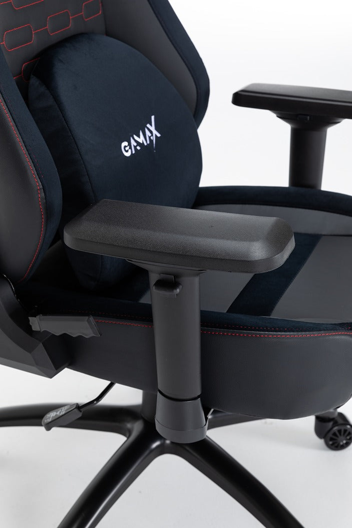 Gamax Ergonomic Adjustable Gaming Chair with Lumbar Support - Black ( Installation not included )