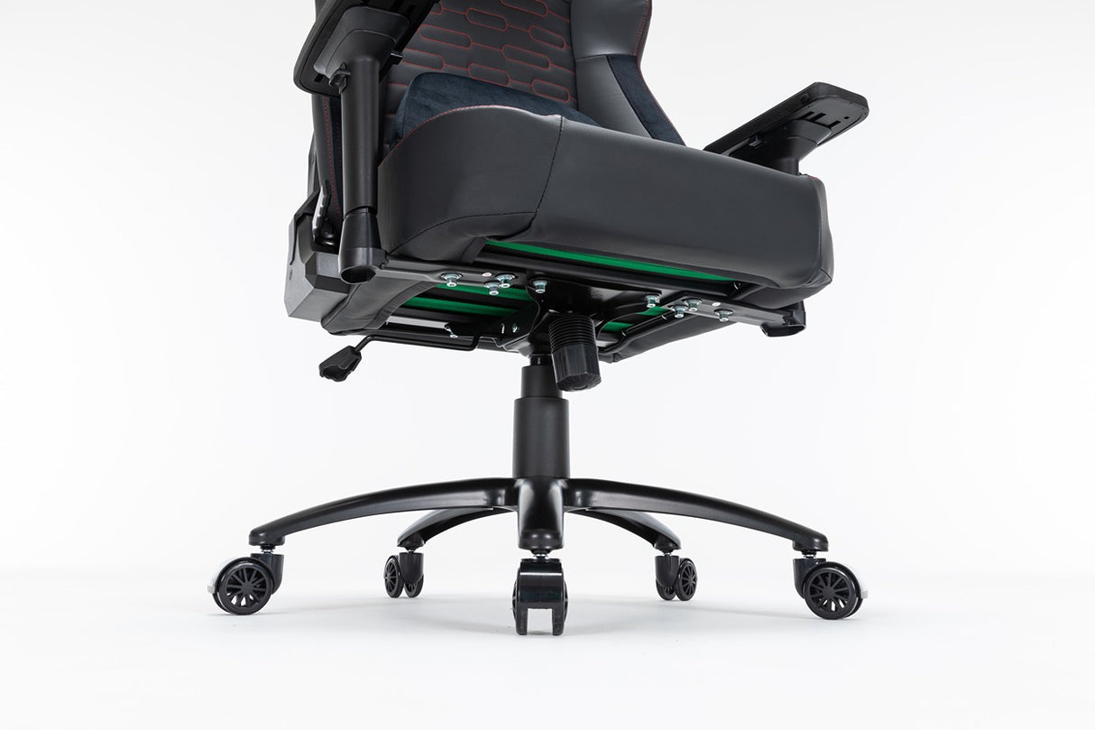 Gamax Ergonomic Adjustable Gaming Chair with Lumbar Support - Black ( Installation not included )