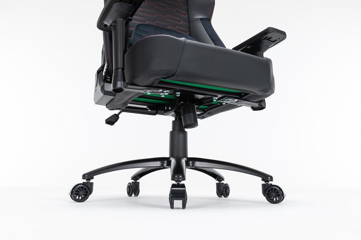 Gamax Ergonomic Adjustable Gaming Chair with Lumbar Support - Black ( Installation not included )
