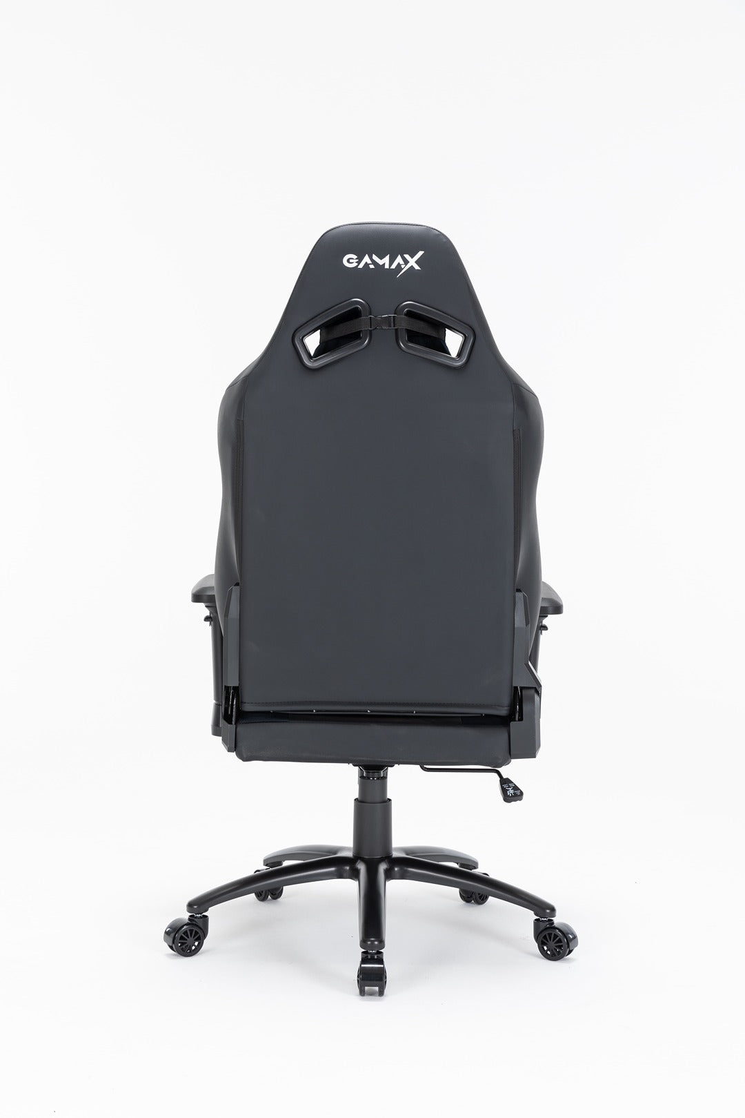 Gamax Ergonomic Adjustable Gaming Chair with Lumbar Support - Black ( Installation not included )