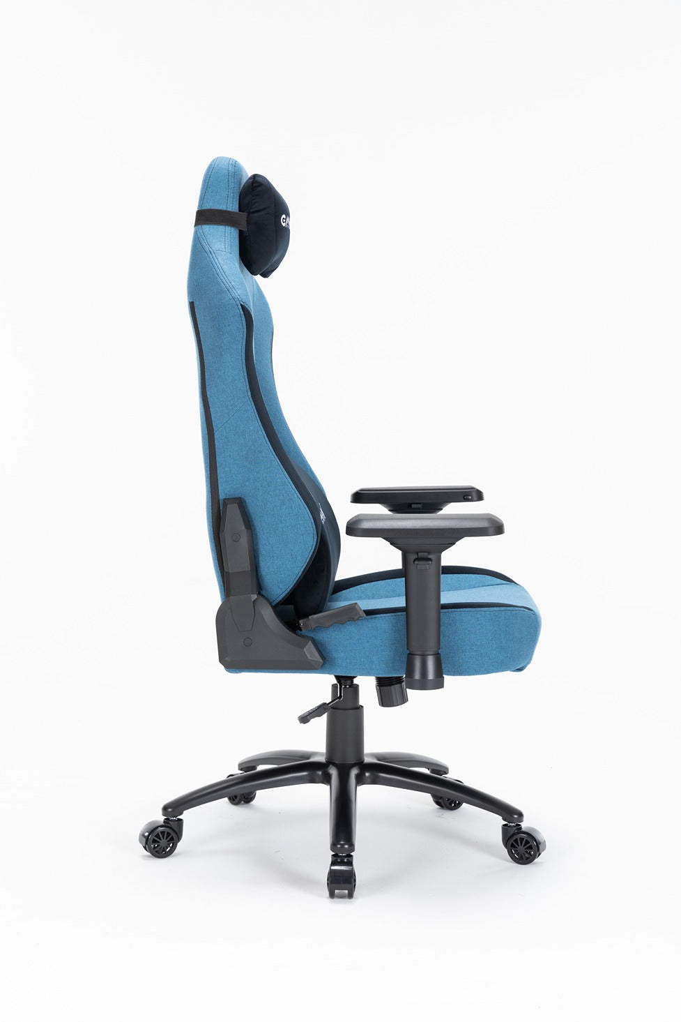 Gamax Ergonomic Adjustable Gaming Chair with Lumbar Support - Light Blue & Black ( Installation not included )