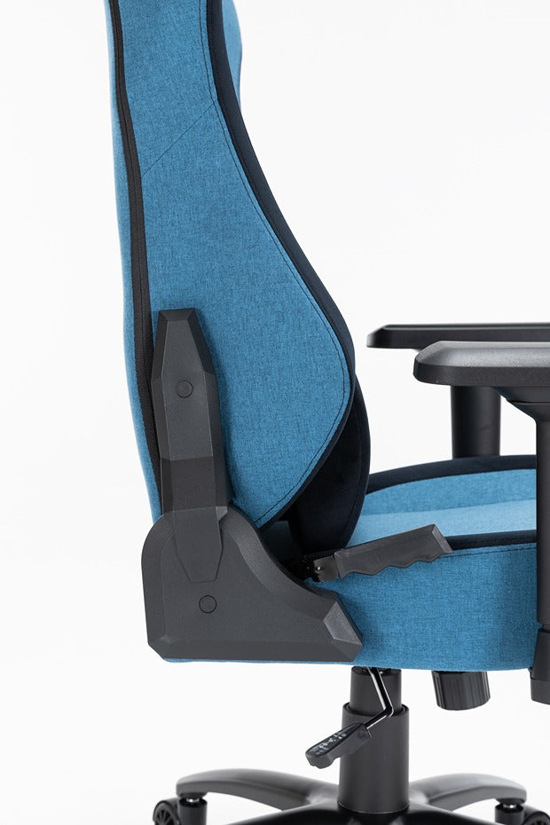 Gamax Ergonomic Adjustable Gaming Chair with Lumbar Support - Light Blue & Black ( Installation not included )