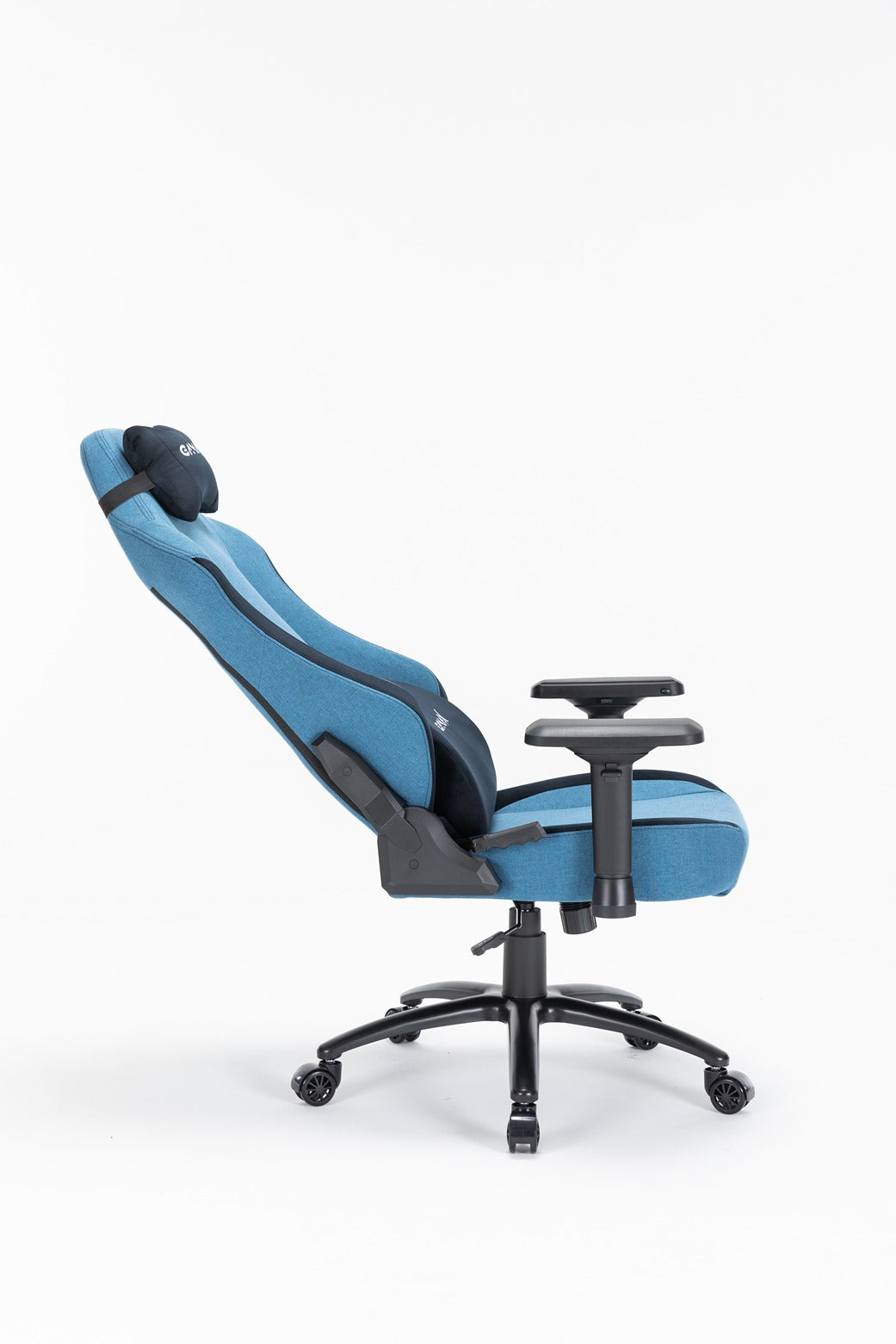 Gamax Ergonomic Adjustable Gaming Chair with Lumbar Support - Light Blue & Black ( Installation not included )