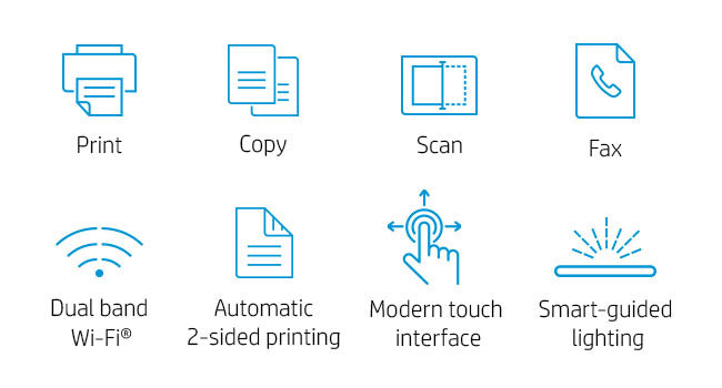 HP Smart Tank 790 AIO - 15ppm / 4800dpi / A4 / USB / LAN / Wi-Fi / FAX / Bluetooth / Color Inkjet - Printer
