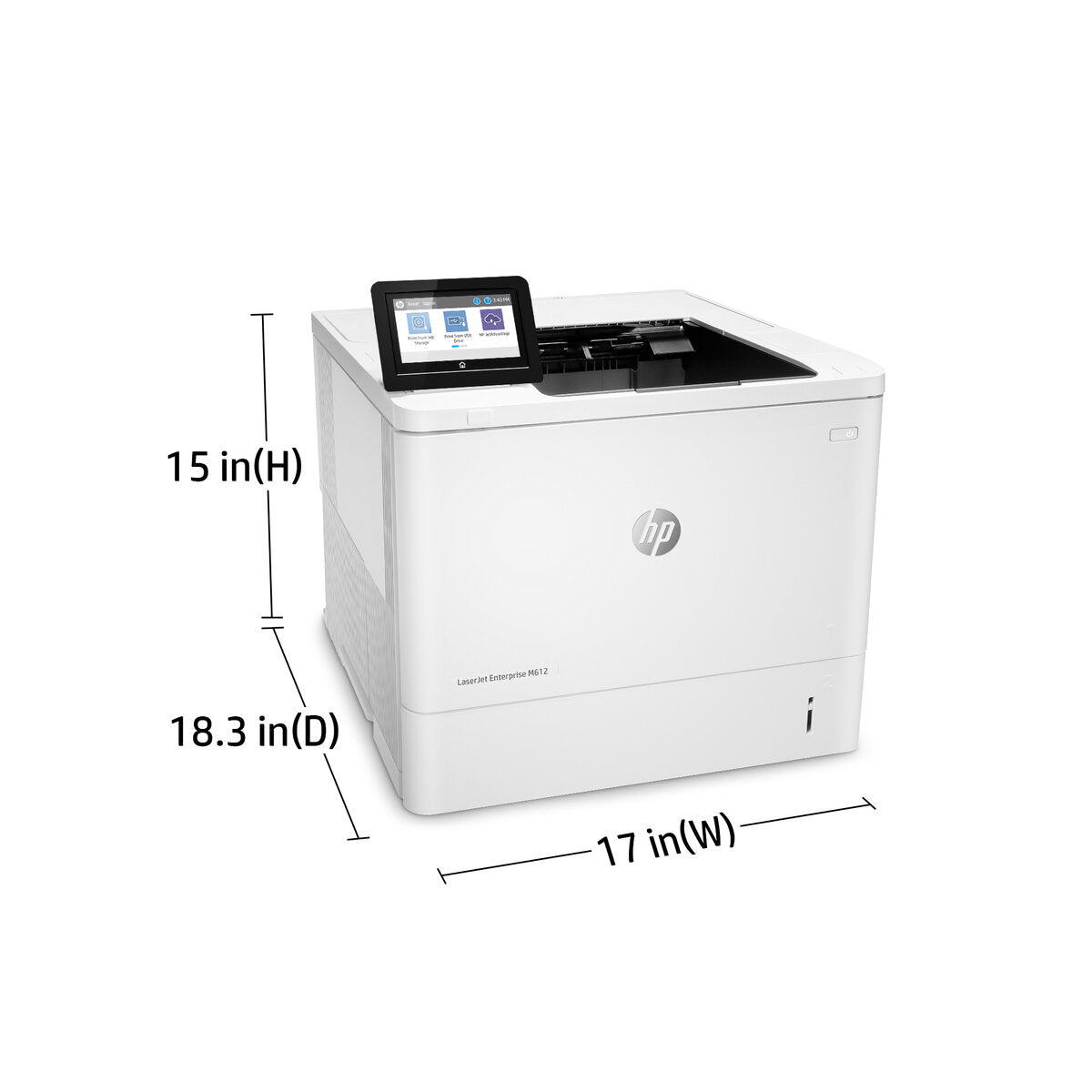 HP LaserJet Enterprise M612dn - 71ppm / 1200dpi / A4 / USB / LAN / Mono Laser - Printer