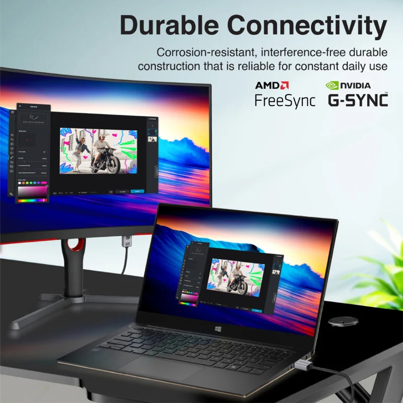 كابل بروميت DisplayPort عالي الدقة بدقة 16K@60Hz بطول 2 متر