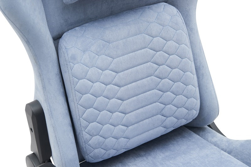 Gamax Gaiming Chair model BS-7966 with Foot Rest - Light Blue ( Installation not included )