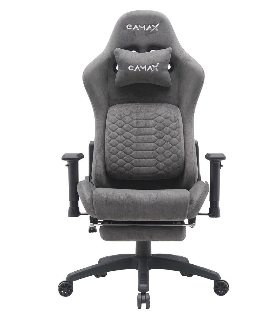 كرسي الألعاب جاماكس موديل BS-7966 مع مسند للقدمين - رمادي ( غير شامل التركيب )