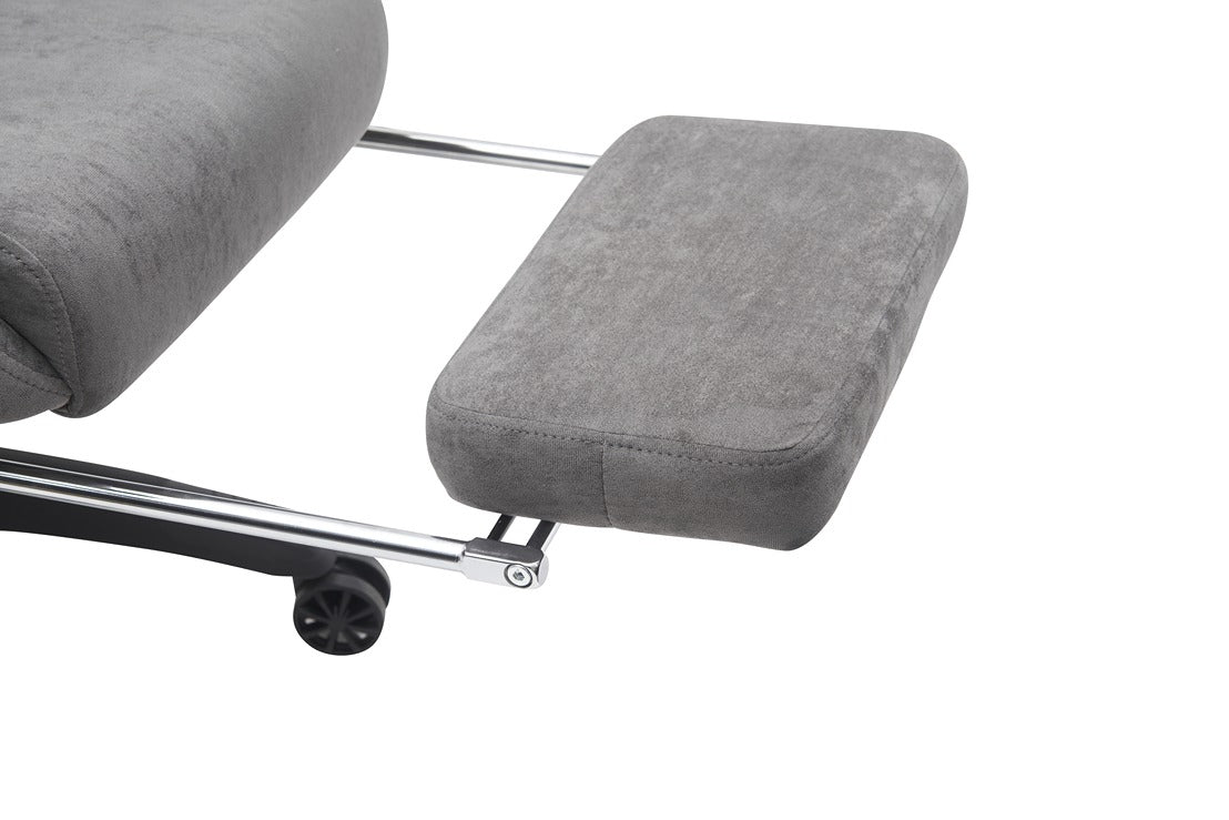 كرسي الألعاب جاماكس موديل BS-7966 مع مسند للقدمين - رمادي ( غير شامل التركيب )