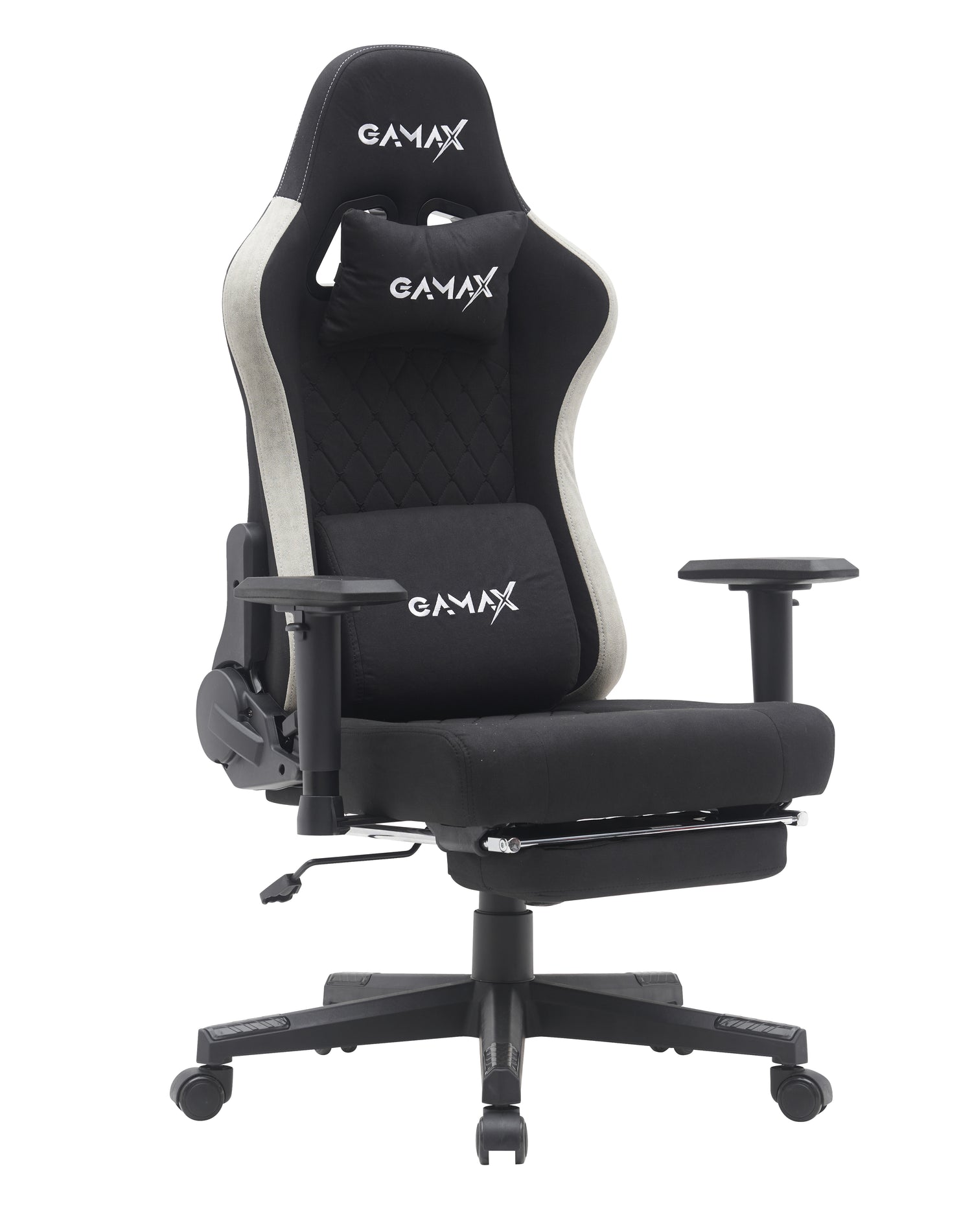 Gamax Gaming Chair model BS-7970 with Foot Rest - Black ( Installation not included )