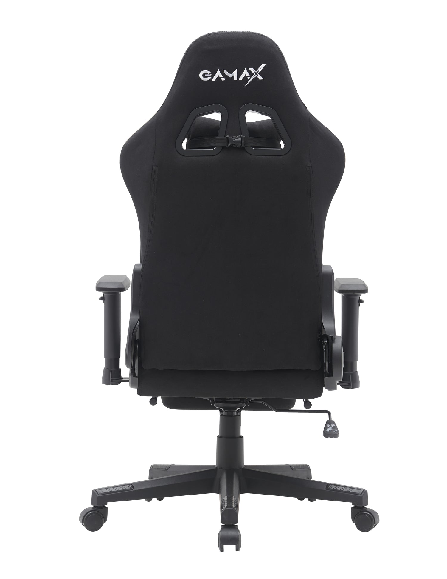 Gamax Gaming Chair model BS-7970 with Foot Rest - Black ( Installation not included )
