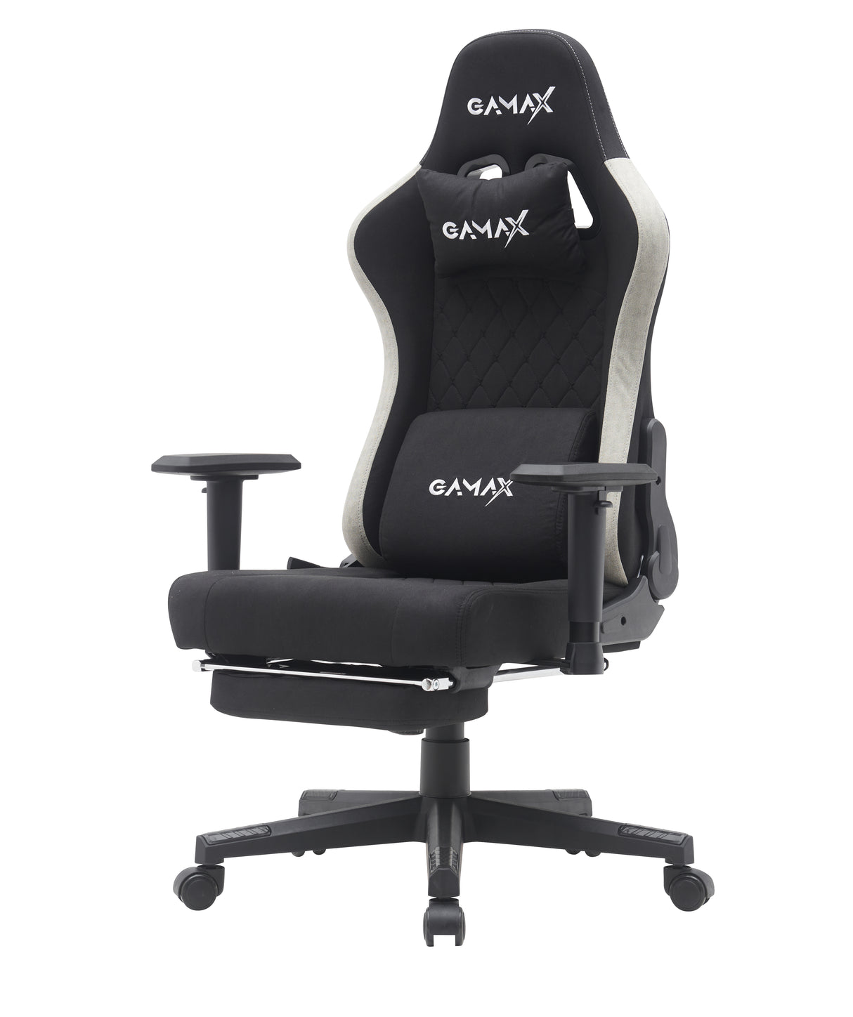 Gamax Gaming Chair model BS-7970 with Foot Rest - Black ( Installation not included )