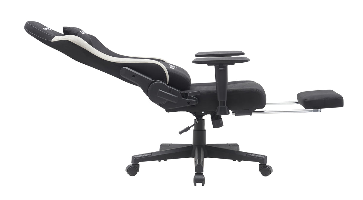 Gamax Gaming Chair model BS-7970 with Foot Rest - Black ( Installation not included )