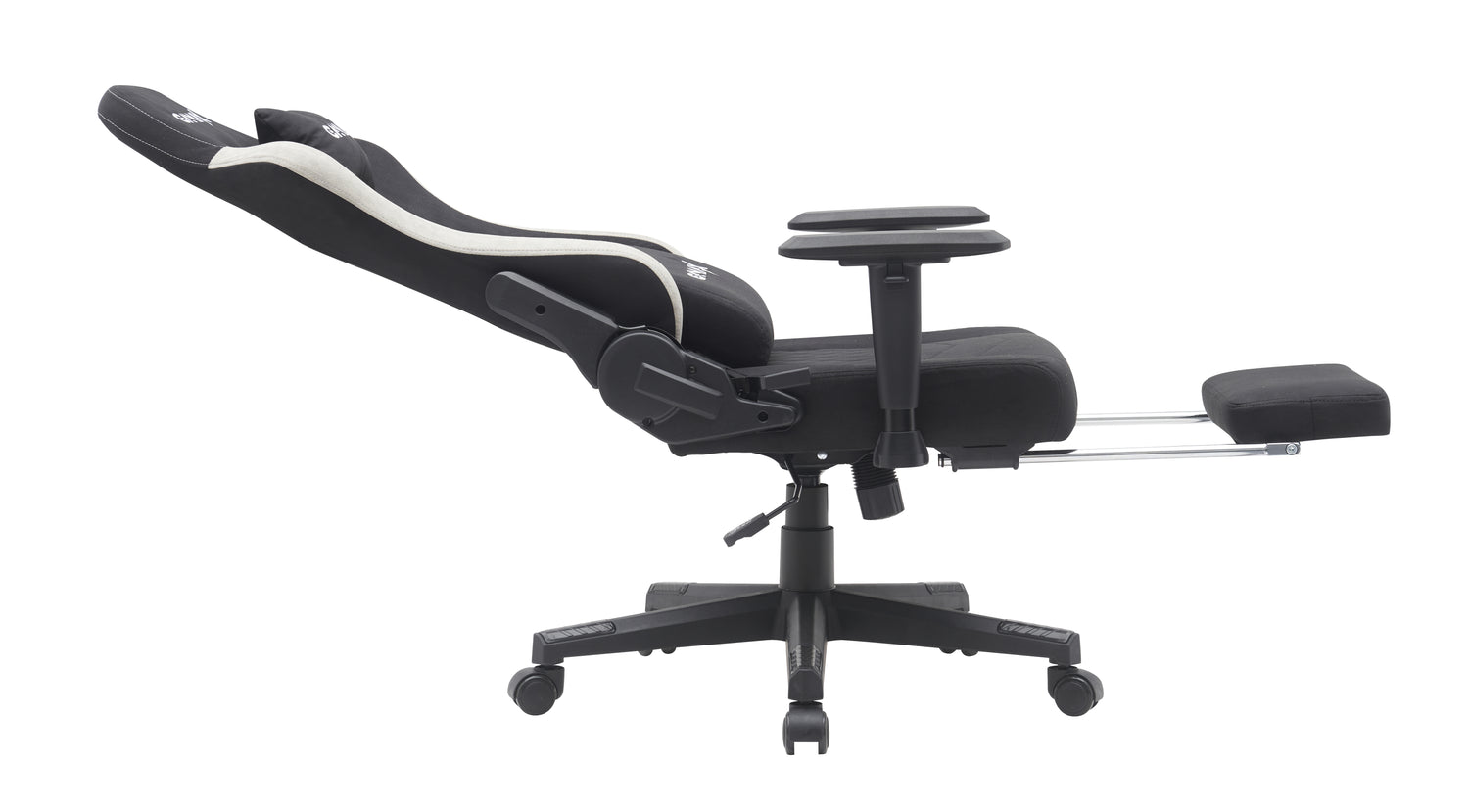 Gamax Gaming Chair model BS-7970 with Foot Rest - Black ( Installation not included )
