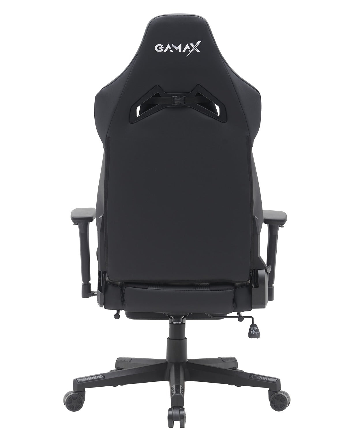 Gamax Gaming Chair model BS-7012 with Foot Rest - Black ( Installation not included )