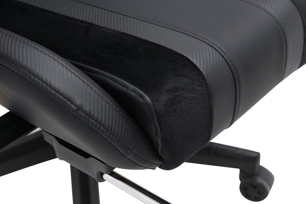 Gamax Gaming Chair model BS-7012 with Foot Rest - Black ( Installation not included )