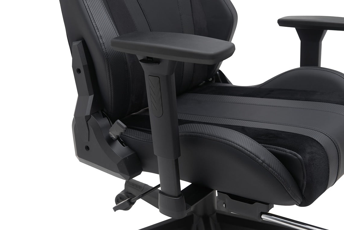 Gamax Gaming Chair model BS-7012 with Foot Rest - Black ( Installation not included )