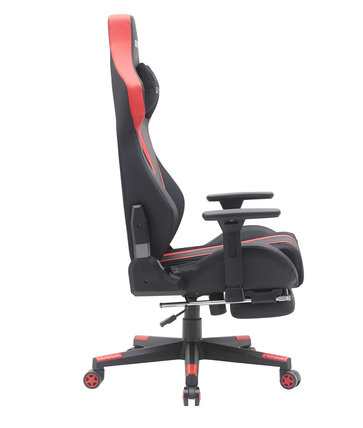 Gamax Gaming Chair model BS-7012 with Foot Rest - Black & Red ( Installation not included )
