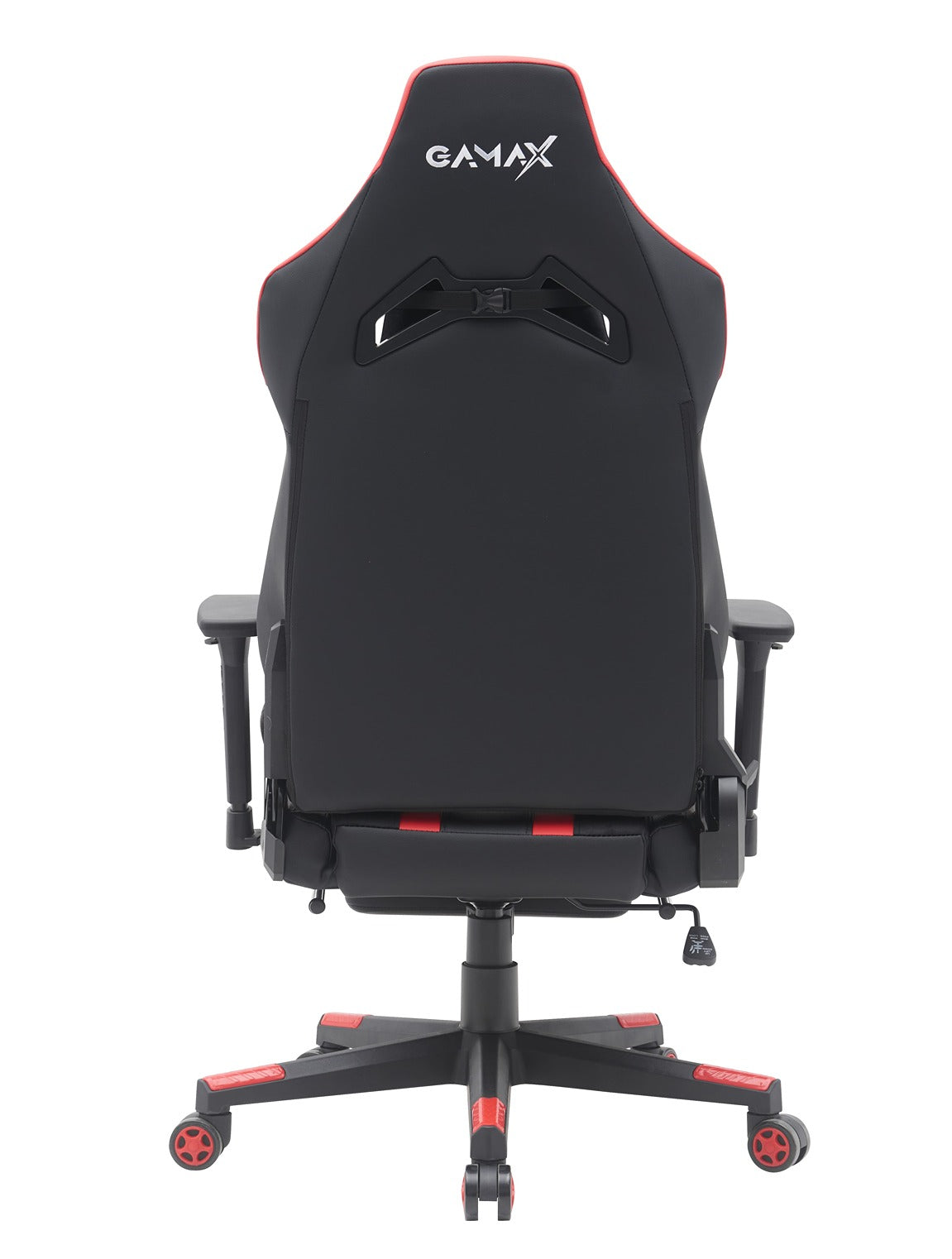 Gamax Gaming Chair model BS-7012 with Foot Rest - Black & Red ( Installation not included )