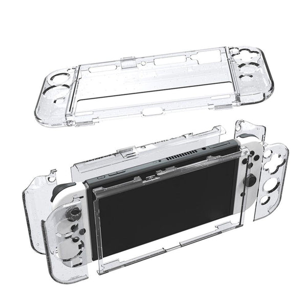 Dobe Nintendo Switch Bundle: Switch Device + Controller Grip + Caps + Case + Joy-Con Charger + Cooling Fan