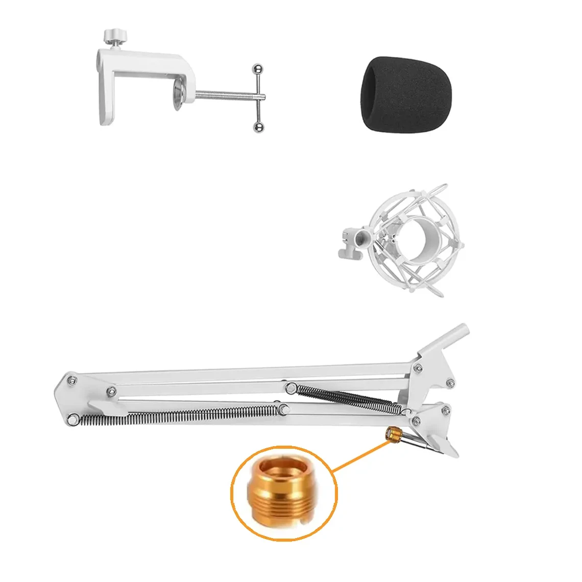 Professional Quad Cast Microphone Stand