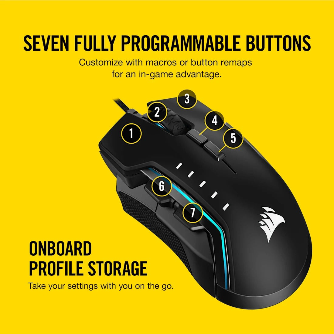 Corsair GLAIVE RGB PRO Mouse - Black