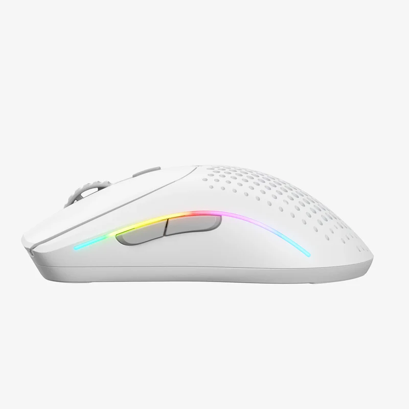 Glorious Model O2 Mini Wireless Ultralight Ambidextrous RGB Gaming Mouse 57G - White