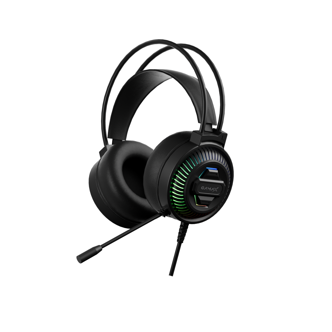 Gamax GM-645 4-in-1 Wired PC Accessory Set (Ar Keyboard, Mouse, Mousepad, Headset) - Black