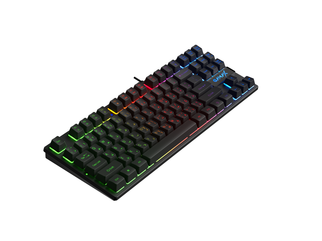 Gamax GM-645 4-in-1 Wired PC Accessory Set (Ar Keyboard, Mouse, Mousepad, Headset) - Black