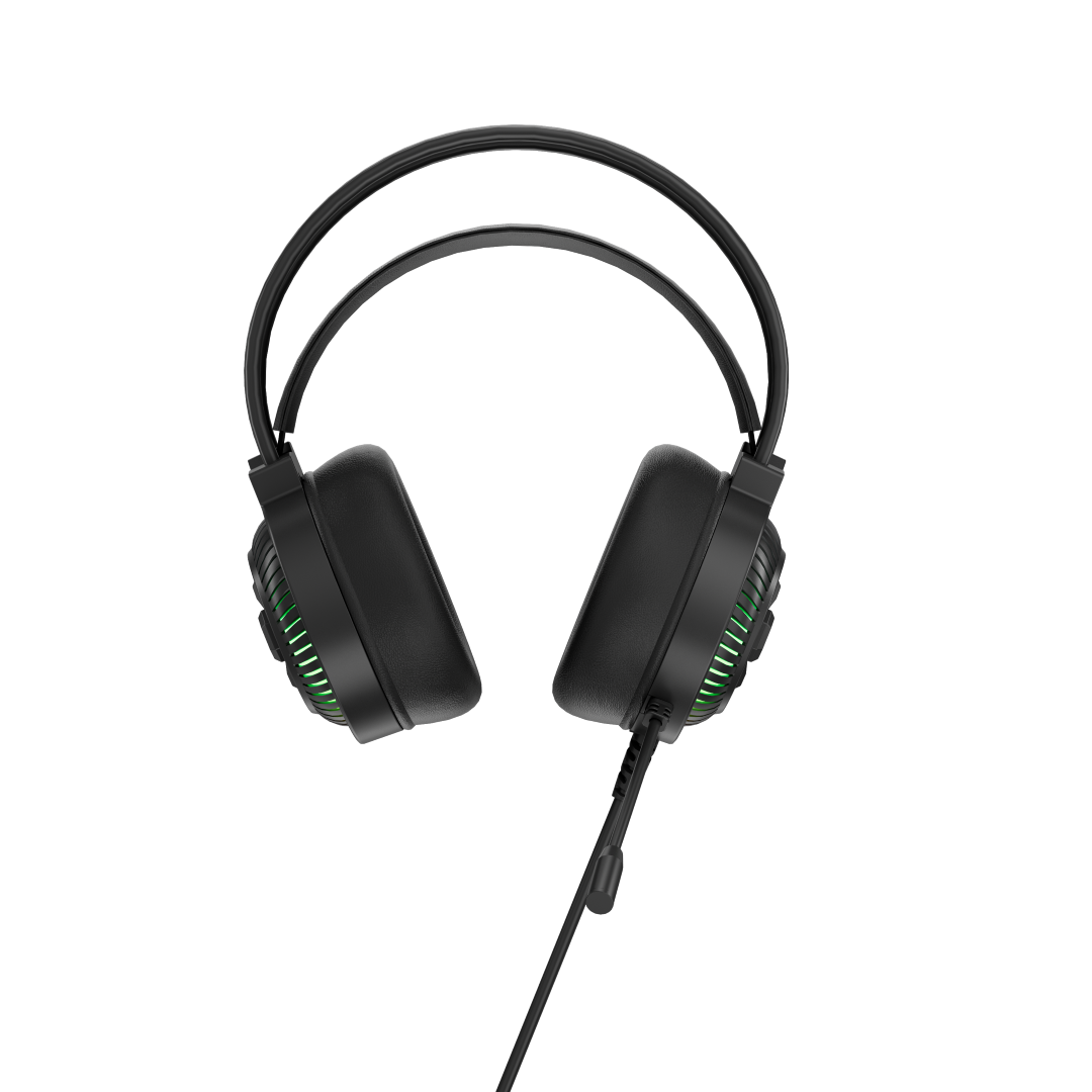 Gamax GM-645 4-in-1 Wired PC Accessory Set (Ar Keyboard, Mouse, Mousepad, Headset) - Black