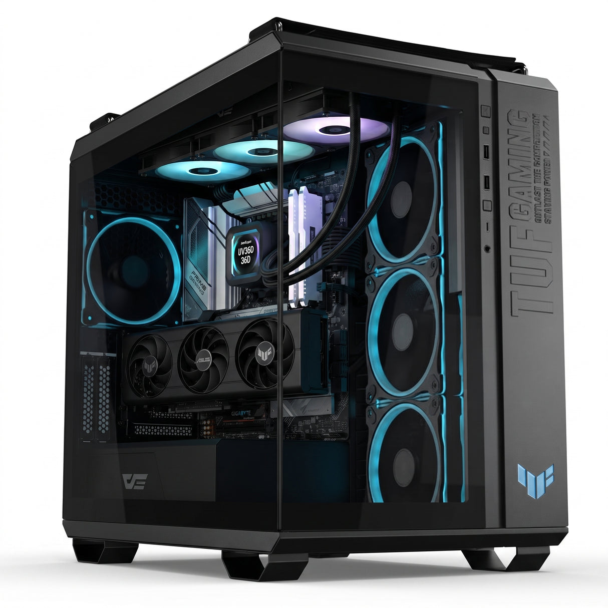 Custom Gaming PC AMD Ryzen 9 9950X3D, RTX 5080 16GB, Ram 16GB DDR5 6000MT/s, 1TB NVMe SSD, Windows 11 Pro