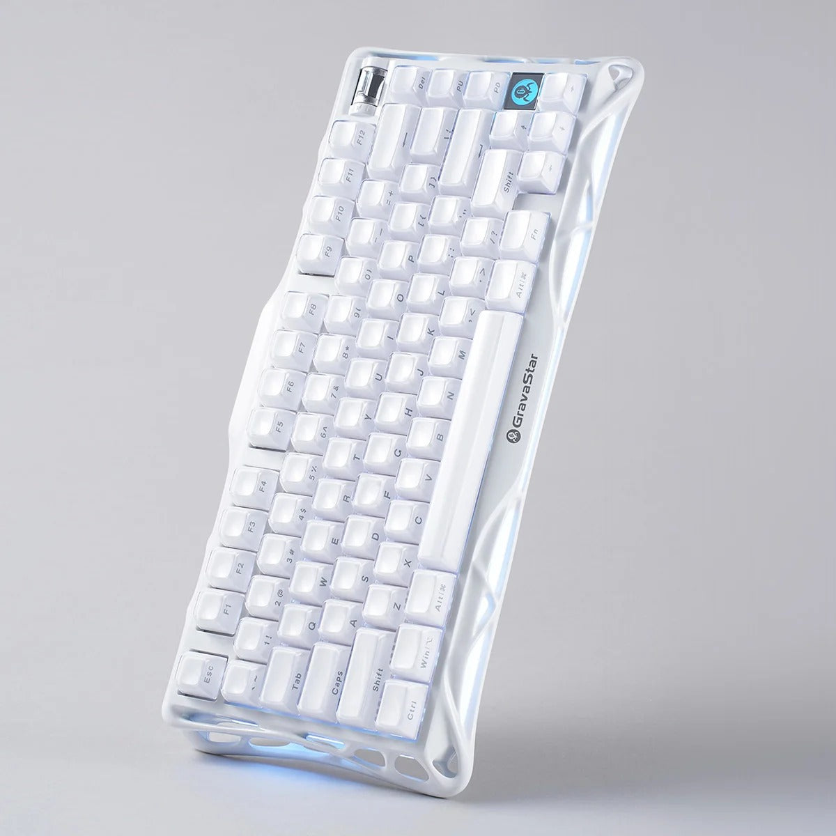 GravaStar Mercury K1 75% Wireless Mechanical Gaming Keyboard Special Edition - White